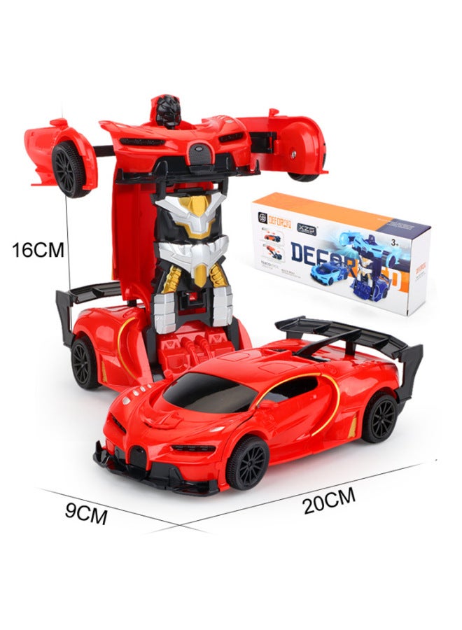 Two-way Simulation Impact Deformation Remote Control Car Bujia Two-channel Model Toy King Kong Battery Version Gift Box Color Box-Color:Light Blue-Proportion:1:22 Sealed Box  - Image 2