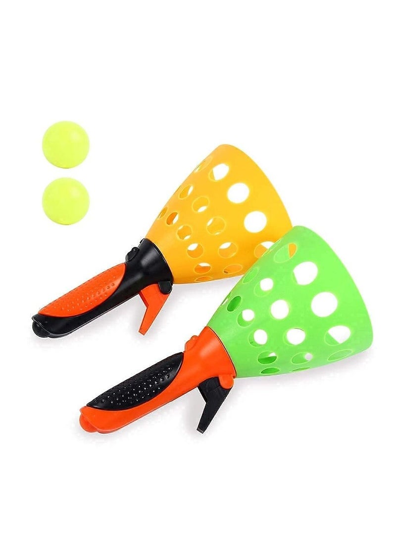 NOG Shoot Balls in Air Game Toy Set for Kids Click and Catch Game Best Gift for boy and Girl Hand Basketball Set Indoor Outdoor Sports Games  - Image 2