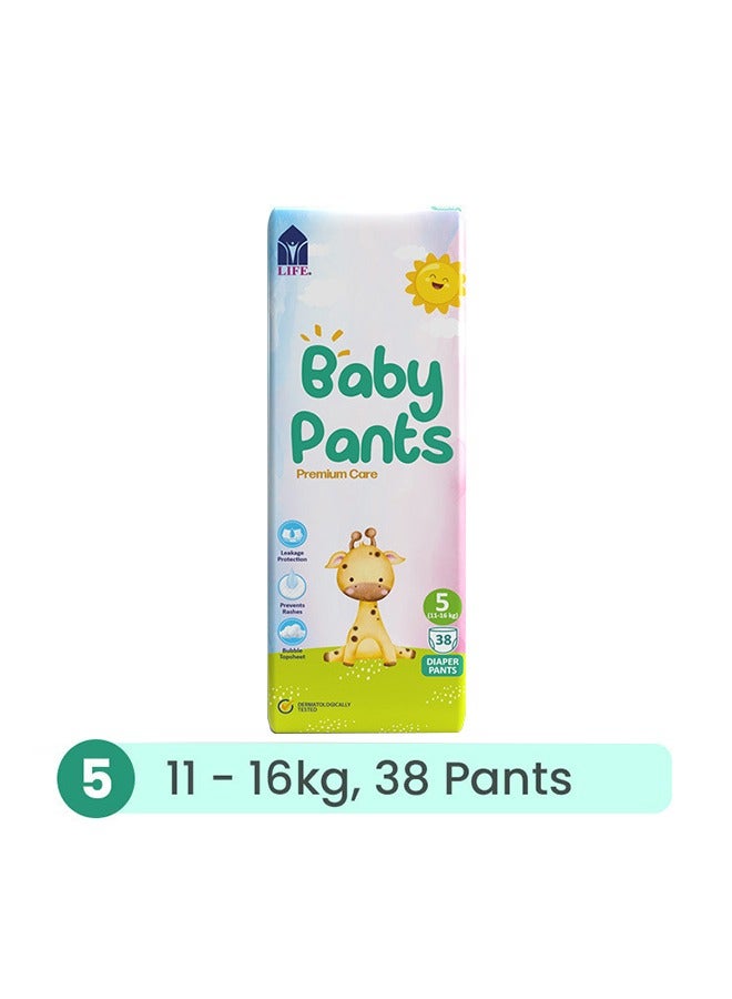 Life Baby Diaper Pants Size 5, Extra Large, 11-16Kg,  38 Counts  - Image 1