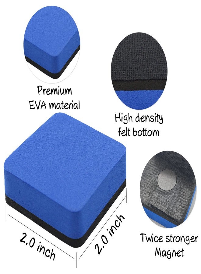 OWLKELA 72 Pack Whiteboard Eraser for Kids and Adults, Washable and Reusable Magnetic Whiteboard Eraser for Cleaning Dry Erase Markers on Magnetic Soft Whiteboard, Glass Whiteboard and Dry Erase Board - Image 2