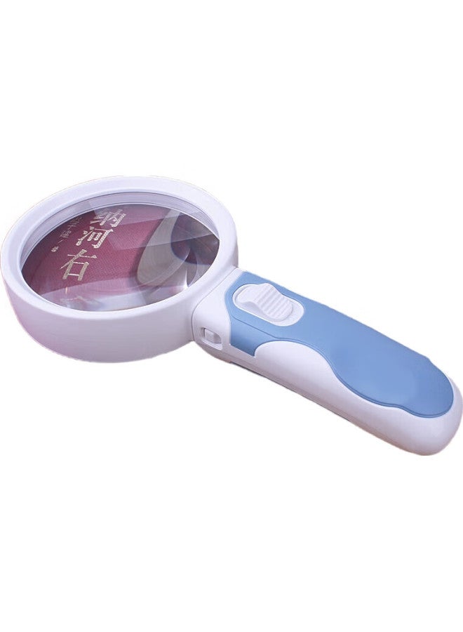 MIXOUT Handheld High-Definition Reading Magnifier, 5X Magnification, 90Mm Large Aperture, Clear Vision, With Led Light - Image 1