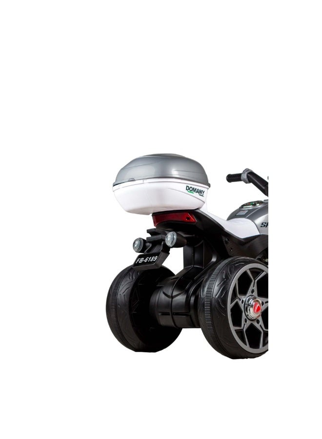 Dream Land Marshmallow Electric Rides-on Motorcycle with 3 Wheels - Green - FB-6189 - Image 4