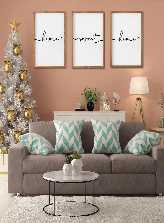Heiple Set of 3 Framed Farmhouse Home Sweet Home Sign Above Bed Wall Decor for Bedroom Decor Wall Art Wood Signs - Image 3