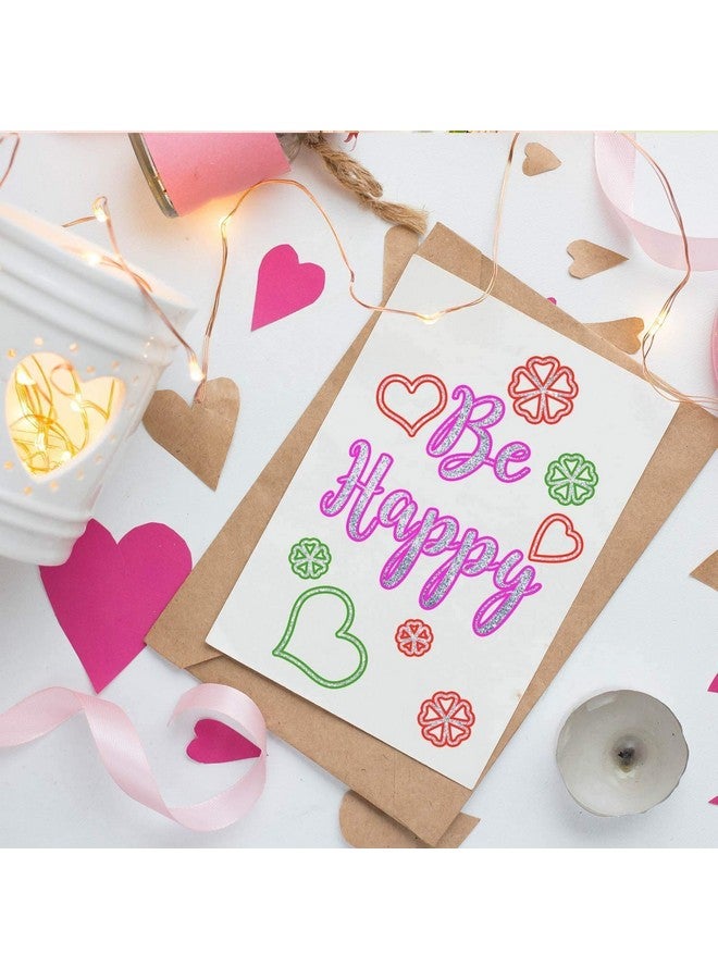 Whaline Double Line Chisel Point Outline Pens, 12 Colors Self-Outline Drawing Metallic Markers, Stationery for Gift Card Writing, Birthday Greeting, Scrap Booking - Image 5