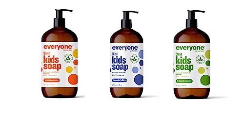 Everyone Soap For Every Kid 3 in 1 Head To Toes Variety Pack (Lavender Lullaby, Orange Squeeze, Tropical Coconut Twist) 32 Oz - Image 1