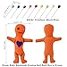 Waybas 10Pcs Voodoo Doll Kit Real Voodoo Dolls with 9 Skull Pins Creepy Ghost Revenge Spells Voodoo Doll Relieve Stress Horror Dolls for Halloween Christmas Birthday Ornament DecorationOrange - Image 4