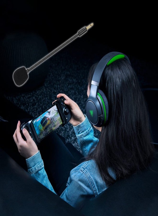 weishan Kaira Pro Mic Replacement for Razer Kaira Pro Wireless Gaming Headset, 3.5mm Detachable Noise Cancelling Microphone Boom for Xbox One, PS4, PS5, PC Black - Image 5