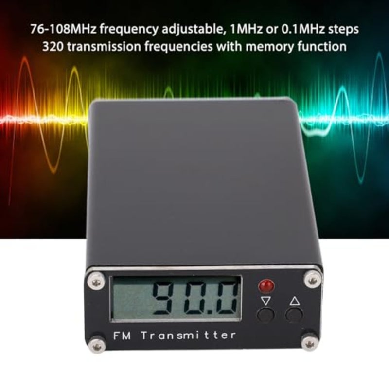 جهاز إرسال FM 0.5 وات محطة ستيريو طويلة المدى، جهاز استقبال 2000 متر، صوت الموجة القصيرة، 76-108 ميجا هرتز، SNR 63 ديسيبل، تشويه توافقي 0.05%، جهاز إرسال راديو لمواقف السيارات - Image 3