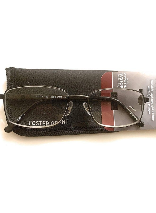 Foster Grant Men'S Titanium Reading Glasses T23 Gun +1.50  - Image 1