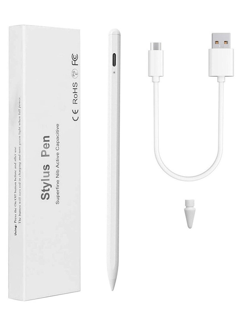 ELTRAZONE Sensitivity Palm Rejection Stylus Pen for Apple iPad(2018 and After) 6/7/8/9th Generation/ipad Pro 11 / Pro 12.9(3rd/4th/5th)/Air 3&4&5/Mini 5&6, Precise Writing Drawing Digital iPad Pencil  - Image 1