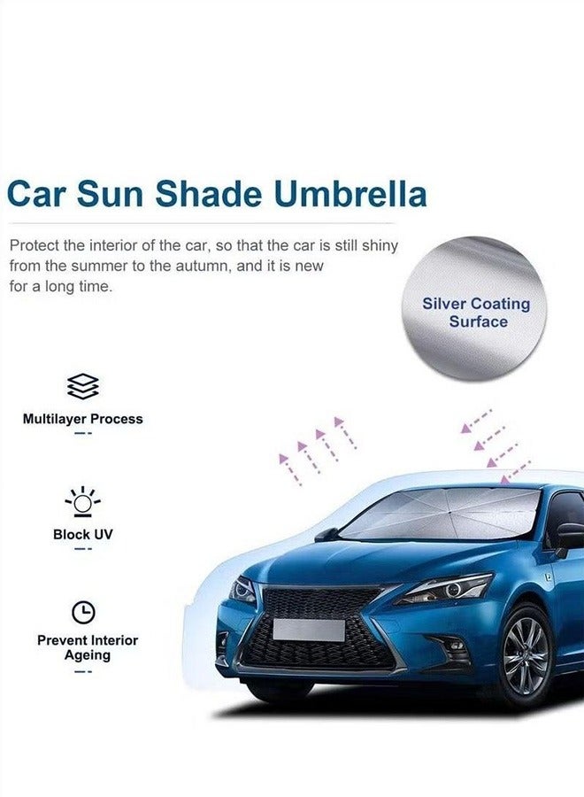 Foldable Car Sunshade, Windshield, UV and Heat Sun Visor Protector - Image 3