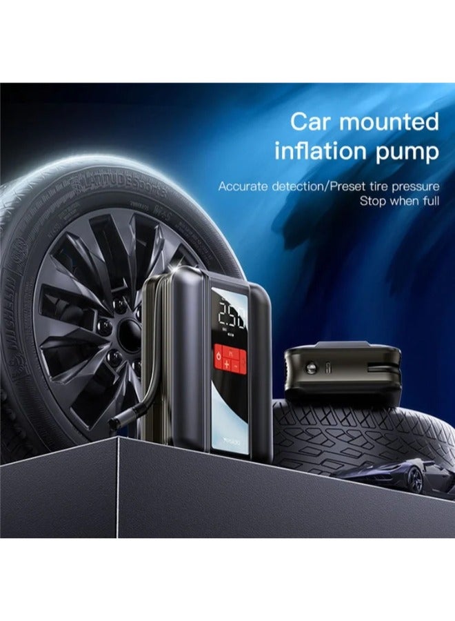 YESIDO VC04 22 Cylinder Portable Wireless Car Tire Inflator with LED Light Air Pump