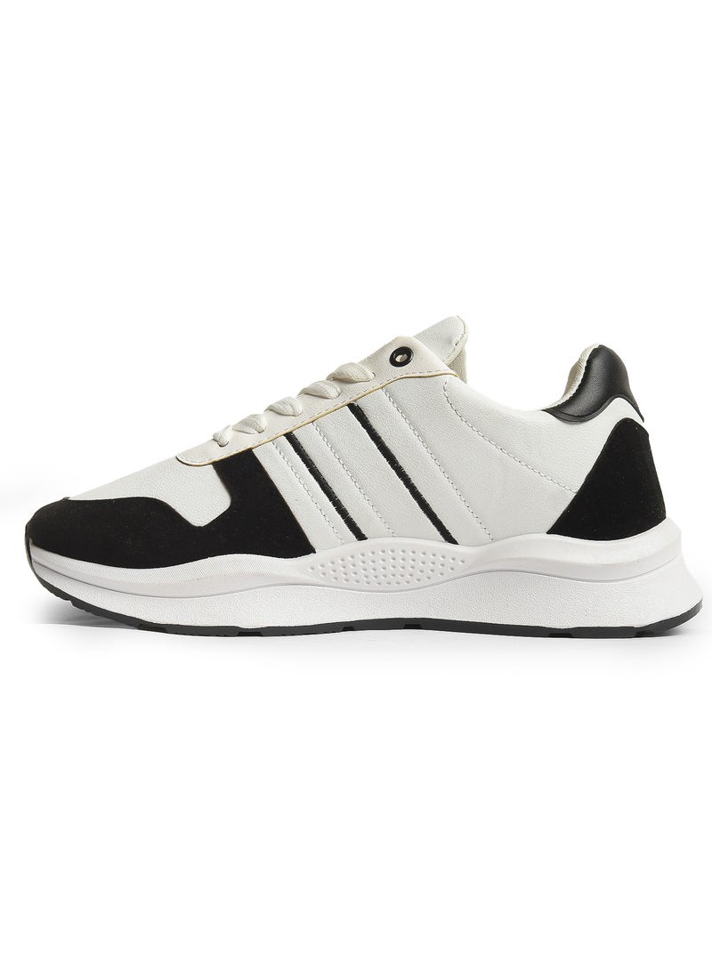 Men's Stylish Casual Lace-up Leather Sneakers