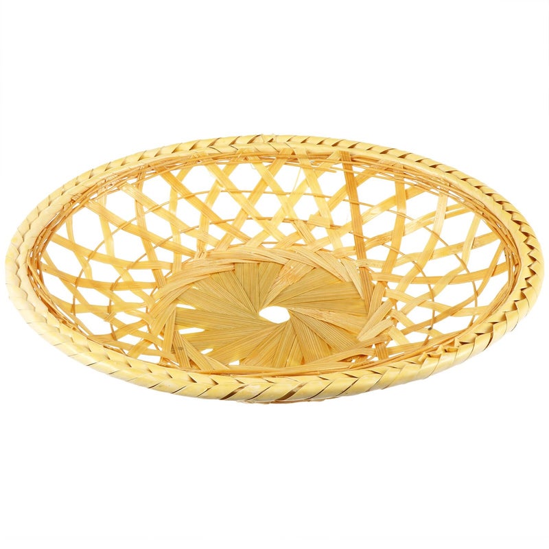 Handwoven Small Fruit Basket with Hollow Weave for Kitchen Dining Storage - Image 2