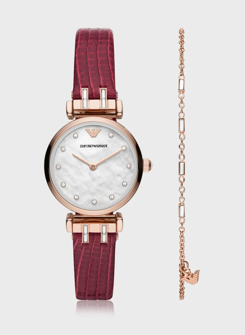 EMPORIO ARMANI Ar80052 Watch + Bracelet Set