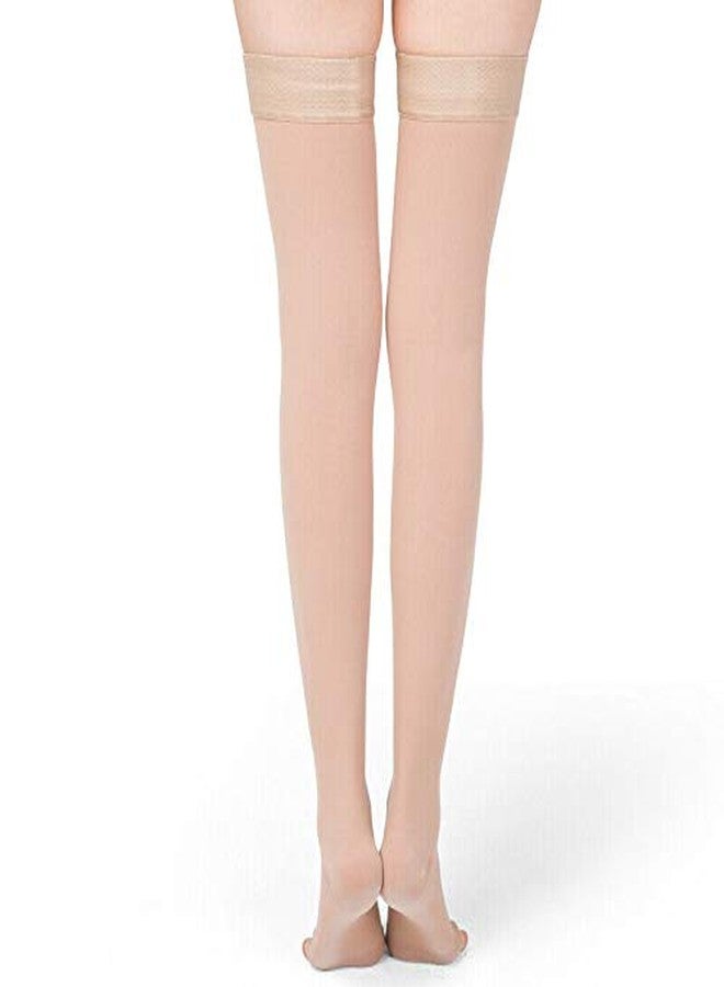 Quada Varicose Veins Pain Relief Compression Socks for Running, Sports, Fitness, Medical for both Men and Women (Beige, XX-Large) - Image 2