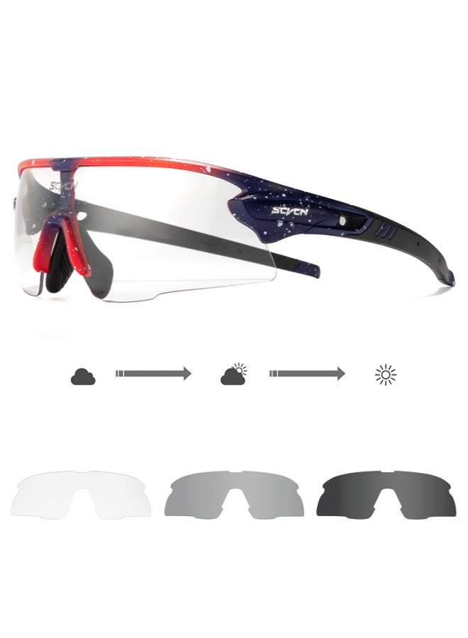 Photochromic Cycling Glasses Bicycle Outdoor Myopia Men's And Women's Mountain Bike Windproof Glasses Cycling Equipment