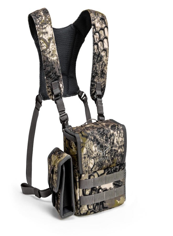 MOXULE Binoculars Chest Bag - Bino Bag with Rangefinder Pocket and Waterproof Cover for Hunting, Hiking, Bird Watching, Camouflage, 8.66 x 3.35 x 7.28 inches, outdoor, rugged, tactical - Image 1