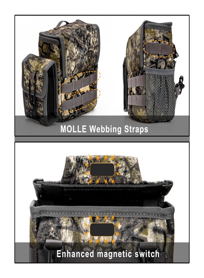 MOXULE Binoculars Chest Bag - Bino Bag with Rangefinder Pocket and Waterproof Cover for Hunting, Hiking, Bird Watching, Camouflage, 8.66 x 3.35 x 7.28 inches, outdoor, rugged, tactical - Image 3