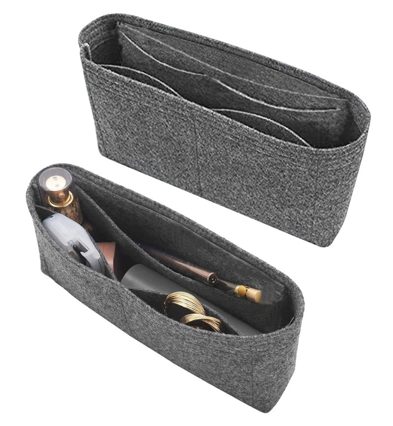 Lckaey Purse Organizer for classic flap bag insert maxi bags Shaper Purse Insert - Premium Insert 2009lightgray-XL - Image 5