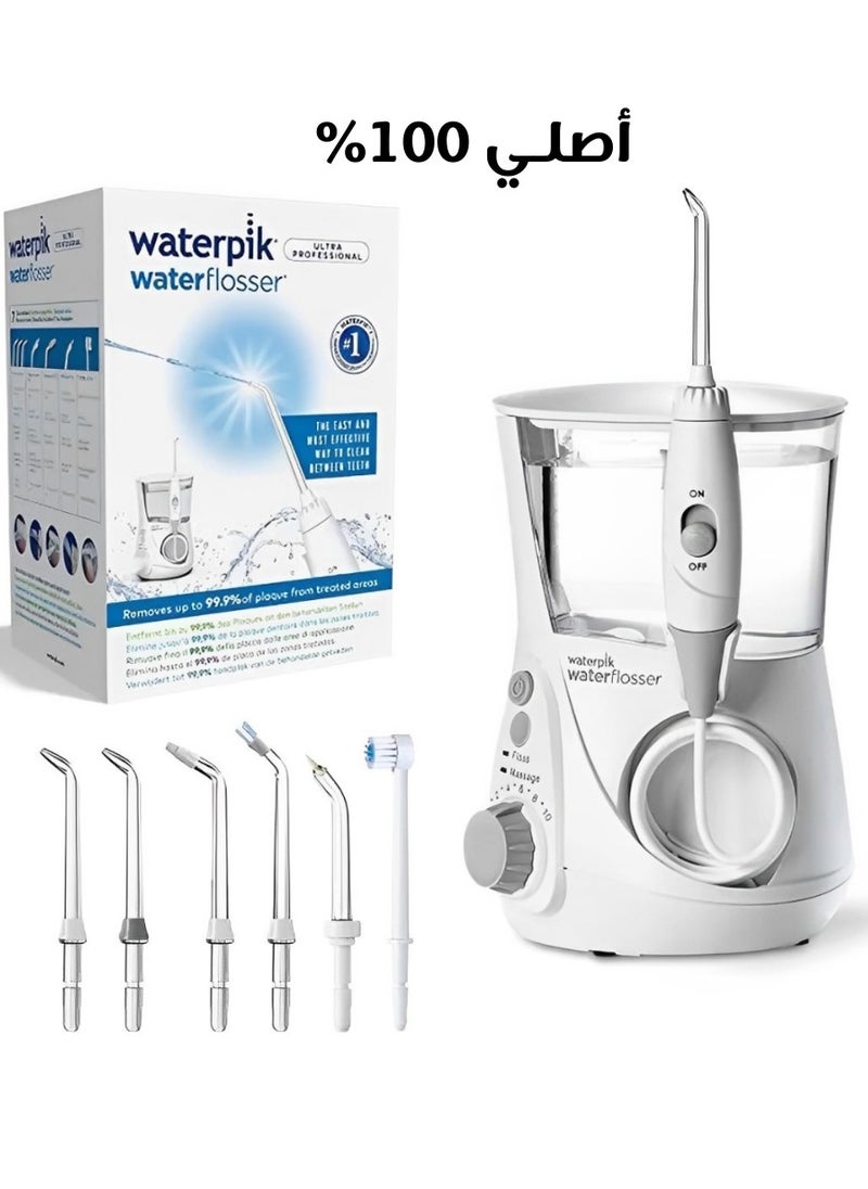 Waterpik - Original Waterpik Ultra Professional Water Flosser WP-660E2 - Clinically Proven Dental Care System - Advanced Oral Hygiene Solution - Perfect for Braces, Implants & Bridges - 99.9% Plaque Removal by Waterpik Ultra Professional , deep cleaning, oral health flosser, gum care, plaque removal, water flosser for teeth, gum line cleaning, dental hygiene, oral care device, water technology for cleaning - Image 1