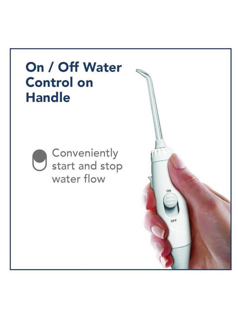 واتربيك خيط مائي جهاز وتر بيك الترا بروفيشنال  جهاز تنظيف الأسنان بالماء (دبليو بي 660 -ام اي ) ووتربيك لتنظيف الأسنان واللثة بعمق مع 7 رؤوس و10 درجات ضغط الأصلي والمعتمد من جمعية الأسنان الأمريكية جهاز وتربيك الأصلي للعناية بالأسنان جهاز الخيط المائي ووتربيك لتنظيف الاسنان – خيط مائي احترافي لإزالة البلاك والعناية بصحة الفم واللثة بأقوى خيط مائي من ووتر بيك. جهاز تنظيف الأسنان المائي من ووتربيك – خيط مائي كهربائي لإزالة البلاك بفعالية، مثالي للثة الحساسة وتنظيف عميق بين الأسنان . وتربيك الترا بروفيشنال خيط مائي للاسنان لتنظيف عميق بالماء مزيل للبلاك والجير عناية فائقة باللثة و للعناية بتقويم الأسنان وتيجان الأسنان ) - Image 5