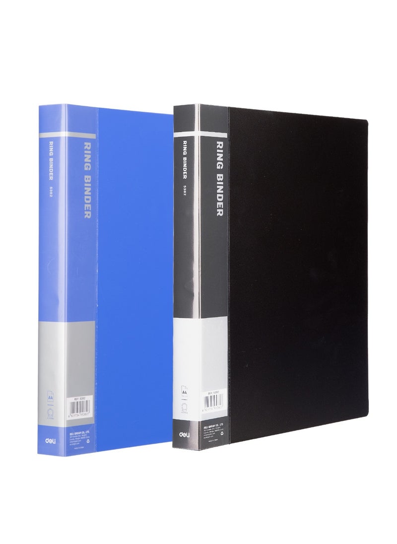 Deli - A4 Size Two Ring Binder With 1 Inch Width Assorted Colours - Image 1