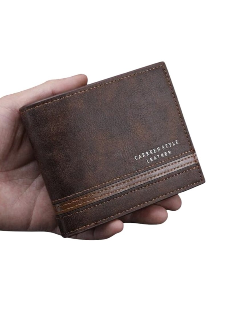 Generic - New Men's Wallet with Multiple Pockets and Features, Attractive Character and European and American Style, Short and Casual - Image 1