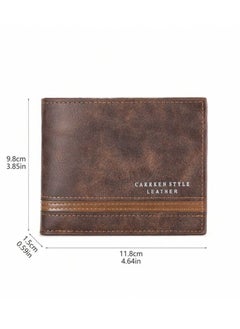 Generic New Men's Wallet with Multiple Pockets and Features, Attractive Character and European and American Style, Short and Casual  - Image 2