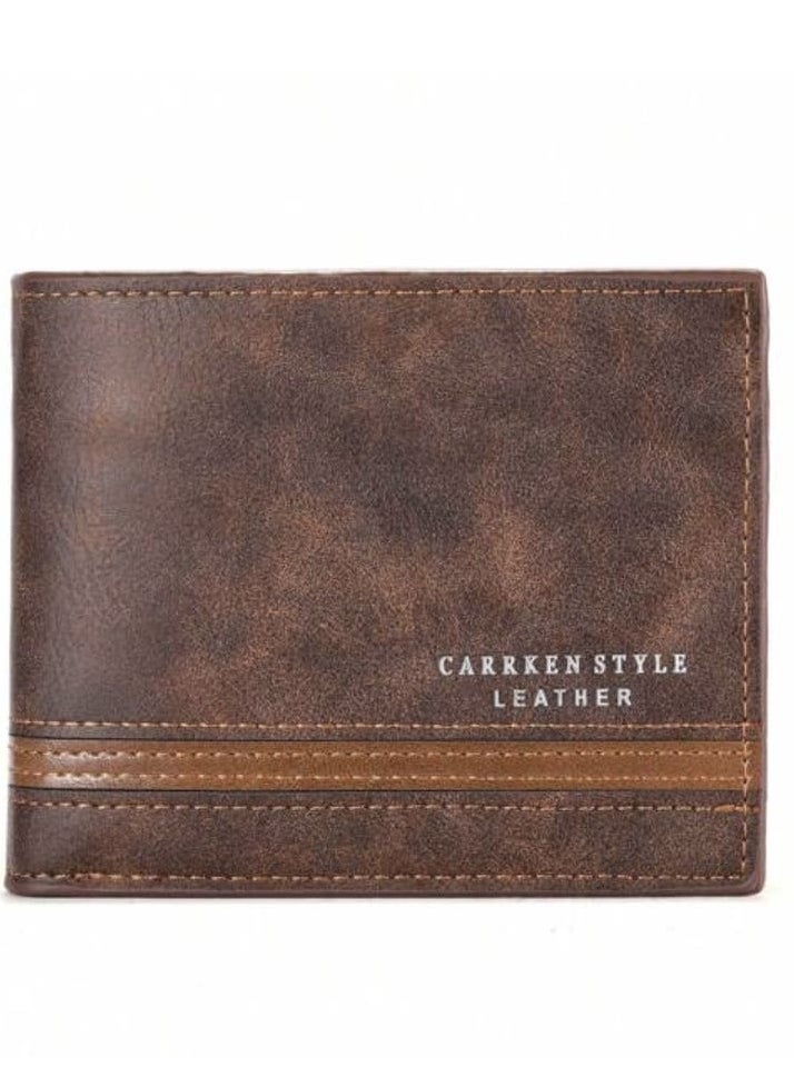 Generic - New Men's Wallet with Multiple Pockets and Features, Attractive Character and European and American Style, Short and Casual - Image 1