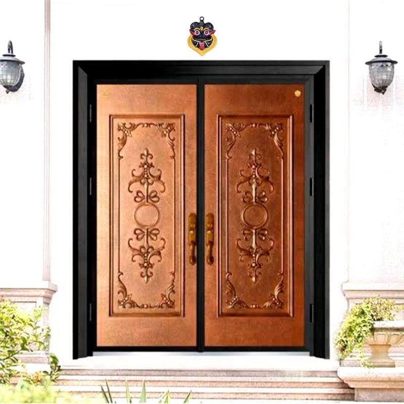 FLAIMYST Kirtimukha for Home Door in Aluminium Metal, Kirtimukha Wall Hanging for Home Decor, Nazar Battu for Home Entrance (Black 11X9 CM) - Image 5