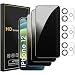 Romkasi 3 Pack Privacy Screen Protector for iPhone 12 61 Inch with 3 Pack Camera Lens Protector Anti Spy Tempered Glass Film AntiScratch Touch Sensitive Case Friendly - Image 2