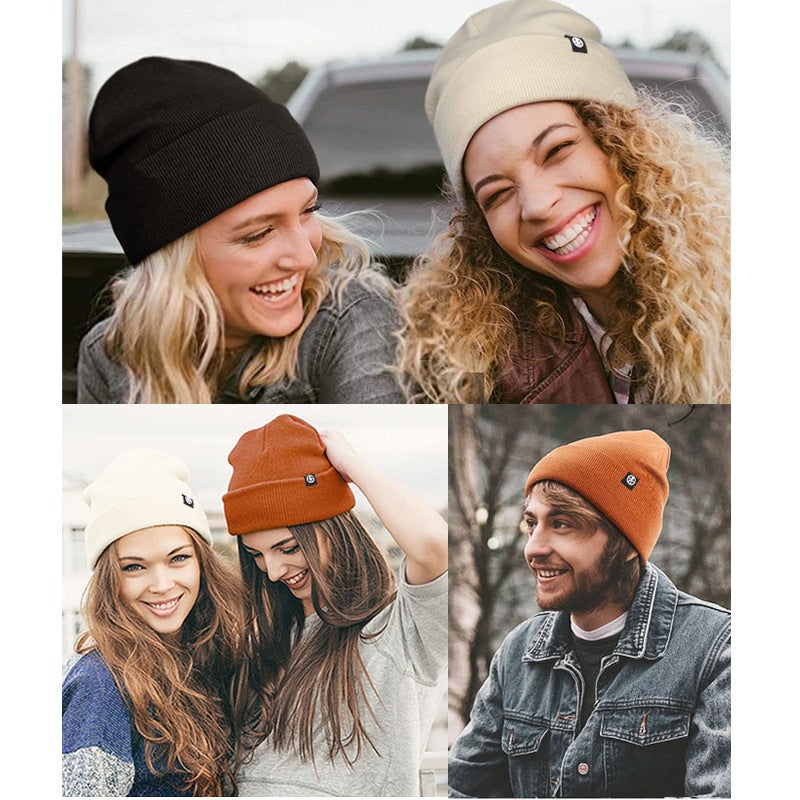 Warm Knit Beanie with Silk Lining - Image 2