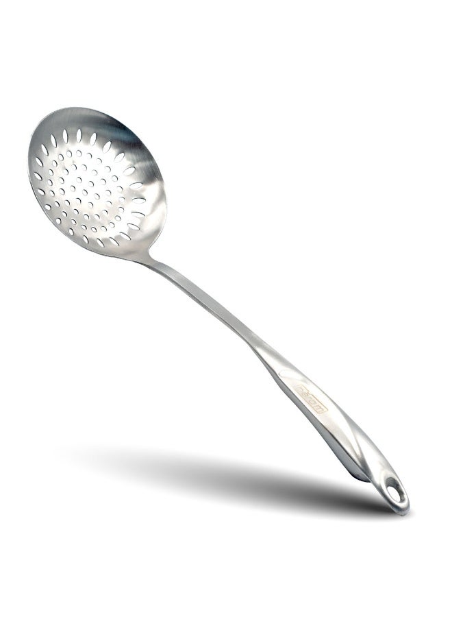 BERAM Cooking S Shaped Skimmer  Food Strainer  304 Stainless Steel Spatula  Kitchen Utensil  Spoon  100% Food Grade Compact Lightweight Silver - Image 1