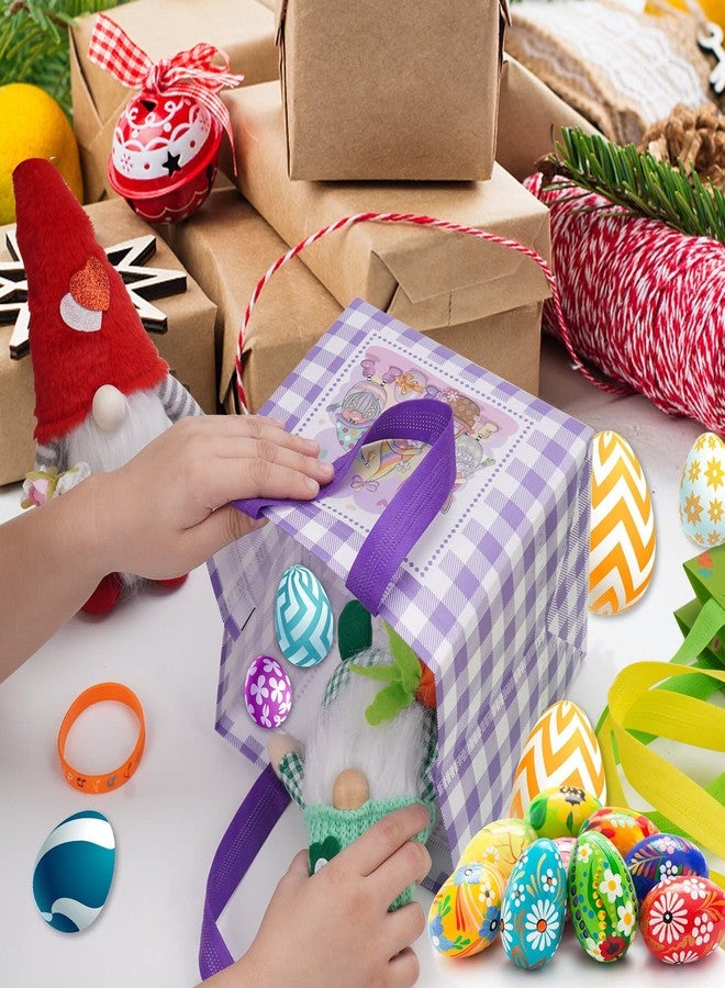 Fayayuan 12PCS Easter Gift Bags Large Reusable Bunny Egg Easter Basket Tote Bags,Non-Woven Easter Treat Bags for Gifts Wrapping, Egg Hunt Game, Easter Party Supplies, 8.3×7.9×5.9inch - Image 4