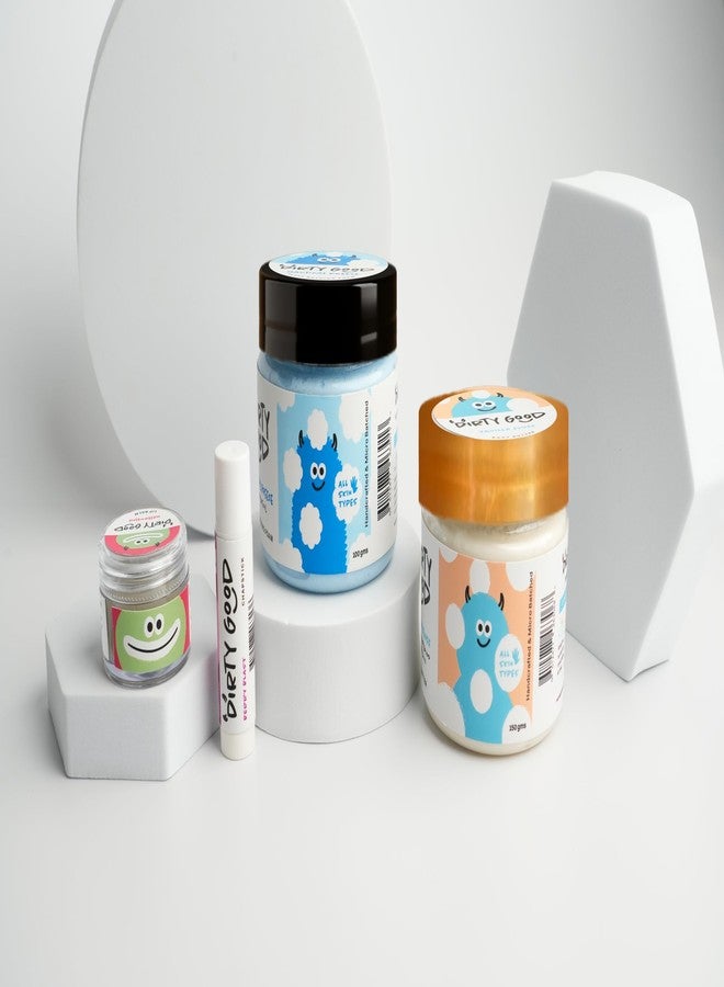 Dirty Good Kids Gift Hamper for Boys & Girls (3+ Years) – 4 Piece | Gentle & pH Balanced | Sulphate, Paraben & Phthalates Free | Nautical Breeze Bath Wash, Vanilla Body Butter, Berry Lip Balm & Watermelon Lip Balm - Image 1