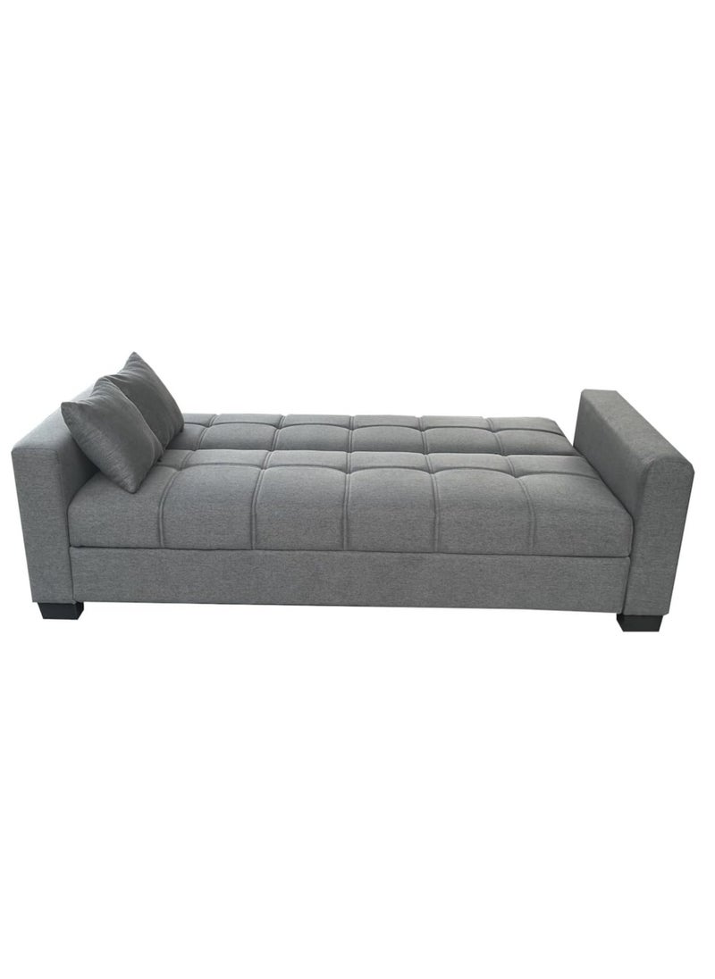 KARNAK Karnak Alba Sofa Cum Bed I Sleeping Fabric Sofa I Three Seat Sofa Bed I Modern Design Living Room Sofa K-S399  Grey 180X110X75 Cm  - Image 2