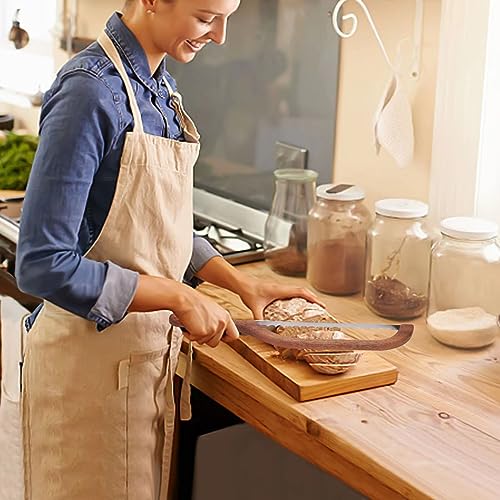 Uprichya Bread Knife for Homemade Bread, Bread Slicer for Homemade Bread, Sourdough Bread Knife, Wooden Bread Bow for Sourdough -16" Bread Saw - Image 5