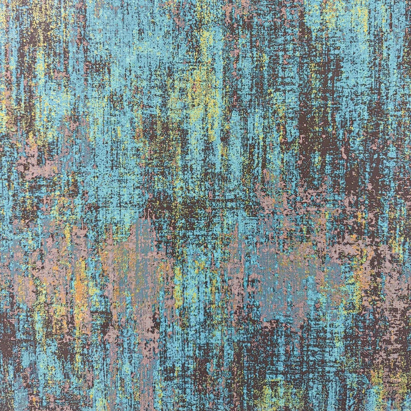 JiffDiff Vintage Metallic Peel and Stick Wallpaper Self Adhesive Industrial Metallic Concrete Wall Paper Modern Stick on Wallpaper(17.3" x 120" Blue Gold) - Image 1