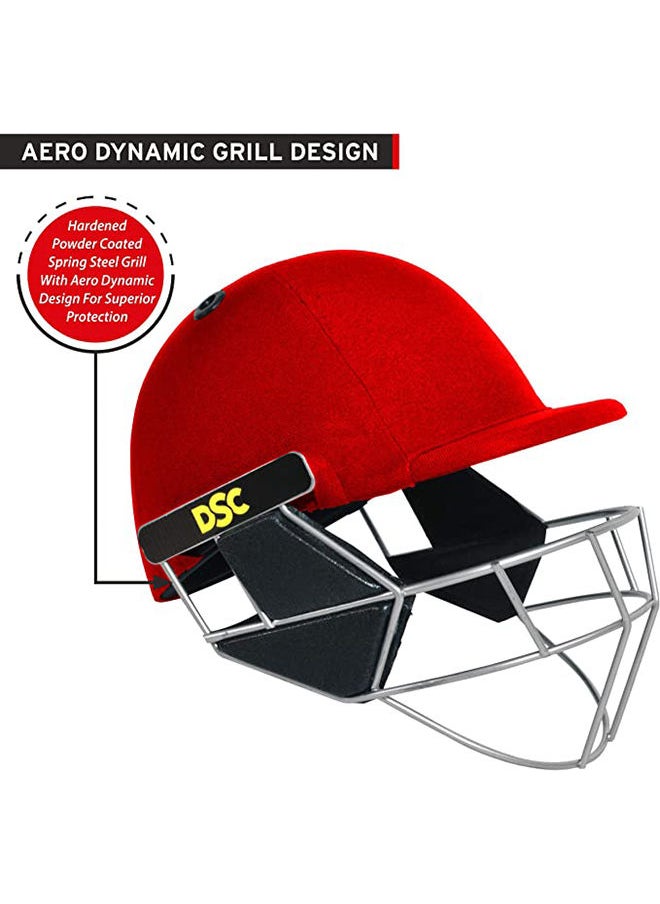 DSC SCUD Cricket Helmet | Size: Medium | For Men & Boys | Fixed Spring Steel Grill | Adjustable Back Support Strap | Removable and washable sweatband | Lightweight  - Image 5