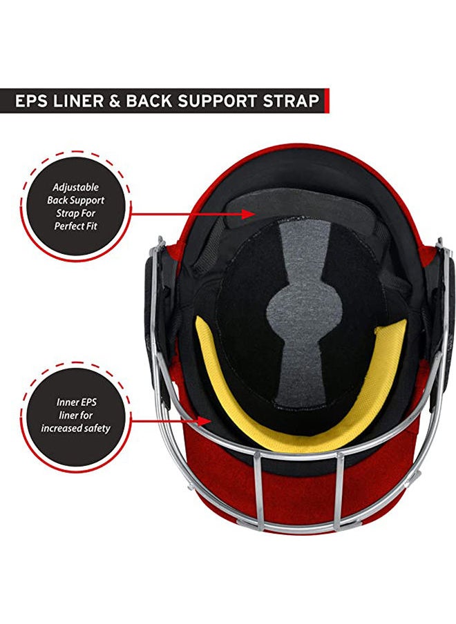 DSC SCUD Cricket Helmet | Size: Medium | For Men & Boys | Fixed Spring Steel Grill | Adjustable Back Support Strap | Removable and washable sweatband | Lightweight  - Image 3