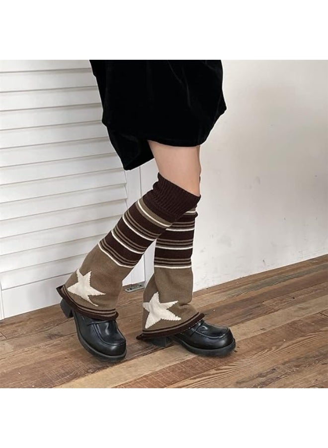 Leg Warmers Y2K Kawaii Leg Warmers for Girl Women Cute Knitted Socks Y2K Harajuku Goth Accessories, One Size - Image 5