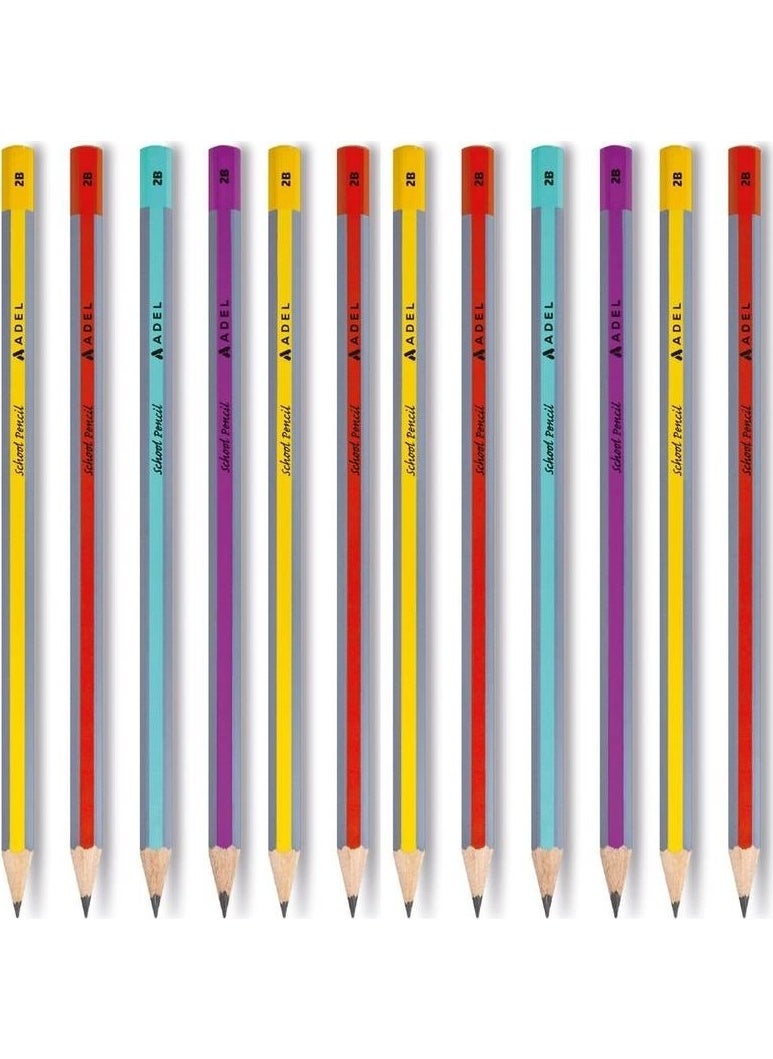 Adel Pencil School Pencil Set of 12 