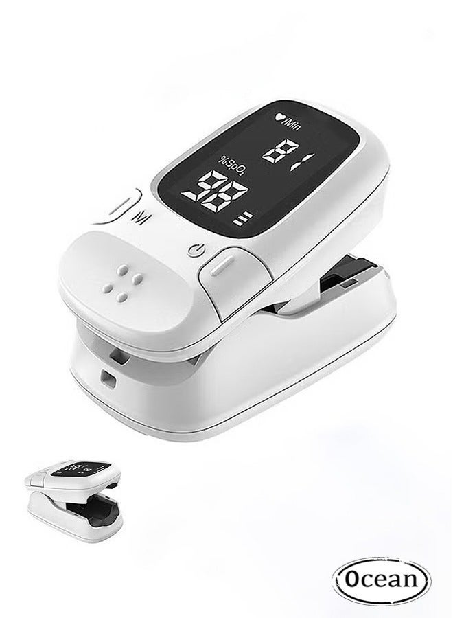 general Pulse Oximeter Fingertip, Oxygen Meter Finger Pulse Oximeter, Oximeter Blood Oxygen Saturation Monitor, Accurate SpO2 Pulse Reading, Portable OLED Display for Sports Enthusiasts Detection - Image 1