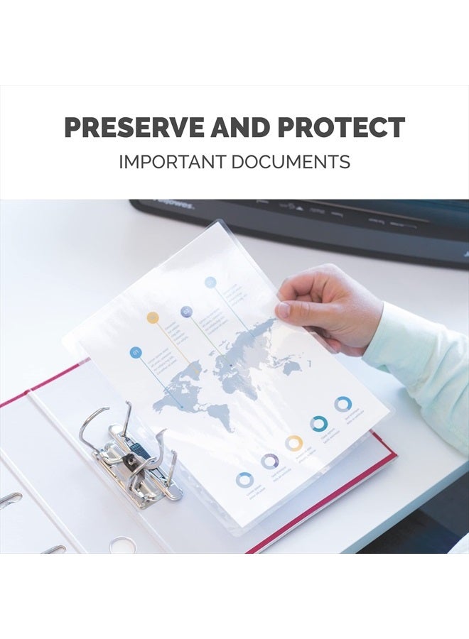 Fellowes أكياس الترقق الحراري، 3 مل، حجم ورقة الرسالة، 9 × 11.5، 200 عبوة، شفاف (5743401) - Image 5