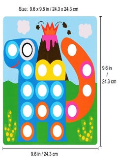 AMOSTING AMOSTING Color Matching Mosaic Pegboard Early Learning Educational Toys for Boys and Girls  - Image 3