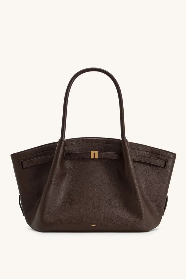 JW PEI Hana Medium Tote Bag - Dark Brown - Image 2