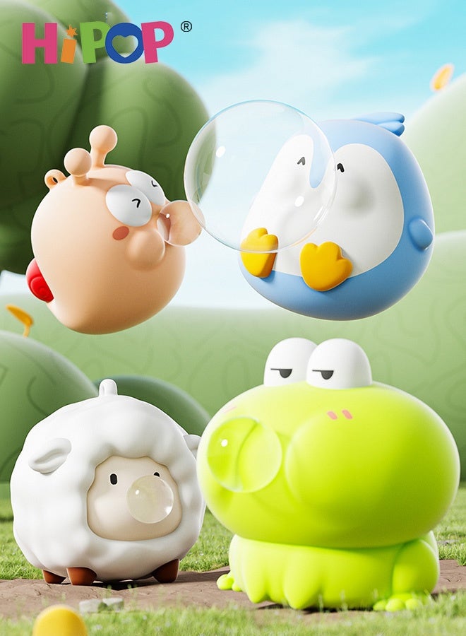 HIPOP Stress Relief Toy, Cute Animal Stress Relief Squeeze Toys, Soft Silicone and ABS, Bubble Popping Penguin, Frog, Lamb, Snail Designs, Fun Sensory Fidget Toys and Desk Decorations for Toddlers, Kids, and Adults - Image 2
