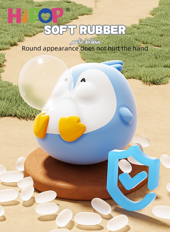 HIPOP Stress Relief Toy, Cute Animal Stress Relief Squeeze Toys, Soft Silicone and ABS, Bubble Popping Penguin, Frog, Lamb, Snail Designs, Fun Sensory Fidget Toys and Desk Decorations for Toddlers, Kids, and Adults - Image 3