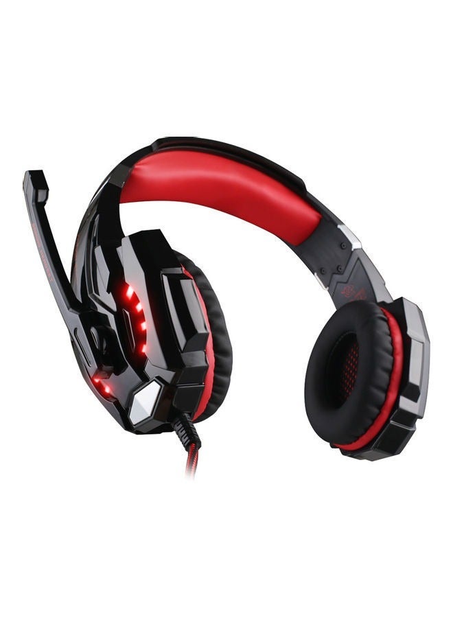 Datazone Wired Gaming Headset in Black Color with Professional Red Lighting, Noise Cancelling, and High-Precision Surround Sound – Compatible with PS5, PS4, PC, XBOX – High Quality and Designed for Gaming Enthusiasts - Image 3